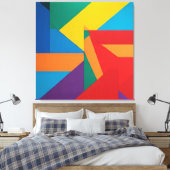 Symphonie der Farben Leinwanddruck (Insitu (Schlafzimmer))