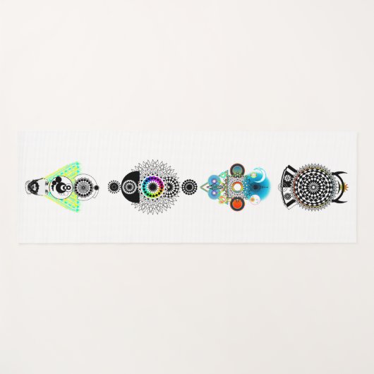 Symphonie der Formen Yogamatte (Vorderseite (Horizontal))