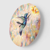 Symphonie der Kolibri-Uhr Große Wanduhr (Winkel)