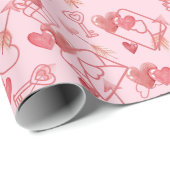 Symphonie der Liebe: Valentinstag Geschenkpapier (Rolleneckpunkt)