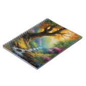 Symphonie der Natur, Stream und lebendiger Wald Notizblock (Linke Seite)