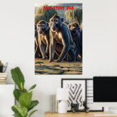 Symphonie der Primate Poster (Heimbüro)
