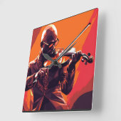 SYMPHONIE DES FUNKS Nr. 1 Quadratische Wanduhr (Winkel)