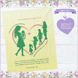 Symphonie einer Mutter Liebe Fleece Blanket