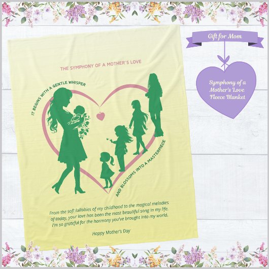 Symphonie einer Mutter Liebe Fleece Blanket