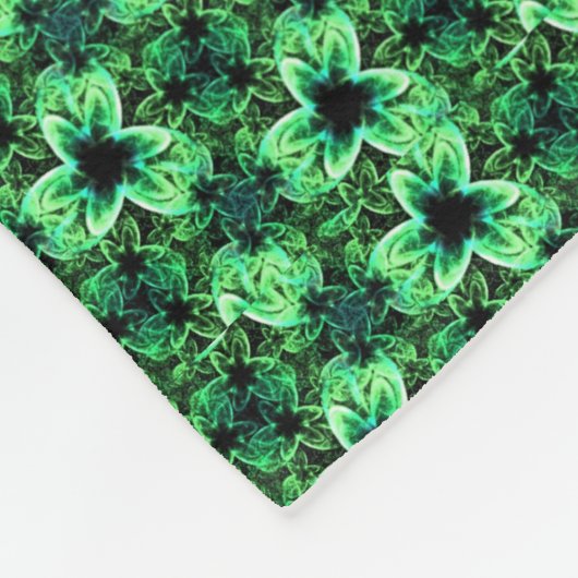 Symphonie in Grün Fleecedecke (Ecke)