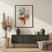 Symphonie in Rom: Kolosseum und Trevi-Brunnen Poster