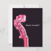 SYMPHONIE/KLASSIKISCHE MUSIK, Fuchsia Einladung (Vorderseite)