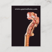 SYMPHONIE, KLASSISCHE MUSIK ANTIQUE VIOLIN SCROLL VISITENKARTE (Rückseite)