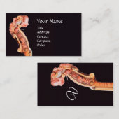 SYMPHONIE, KLASSISCHES MUSIKINSTRUMENT, Geigenroll Visitenkarte (Vorne/Hinten)