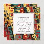 Symphonie Nr. 5 Fünfter oder Fünfzigster Geburtsta Einladung (Vorne/Hinten)