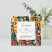 Symphonie Nr. 5 Fünfter oder Fünfzigster Geburtsta Einladung (Stehend Vorderseite)