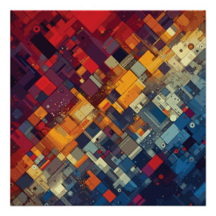 Symphonie von Formen und Farben Poster