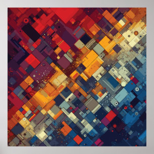 Symphonie von Formen und Farben Poster