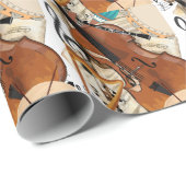 Symphonie von Instrumenten Geschenkpapier (Rolleneckpunkt)