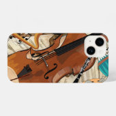 Symphonie von Instrumenten iPhone Hülle (Rückseite (Horizontal))