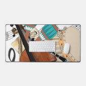 Symphonie von Instrumenten Schreibtischunterlage (Tastatur & Maus)
