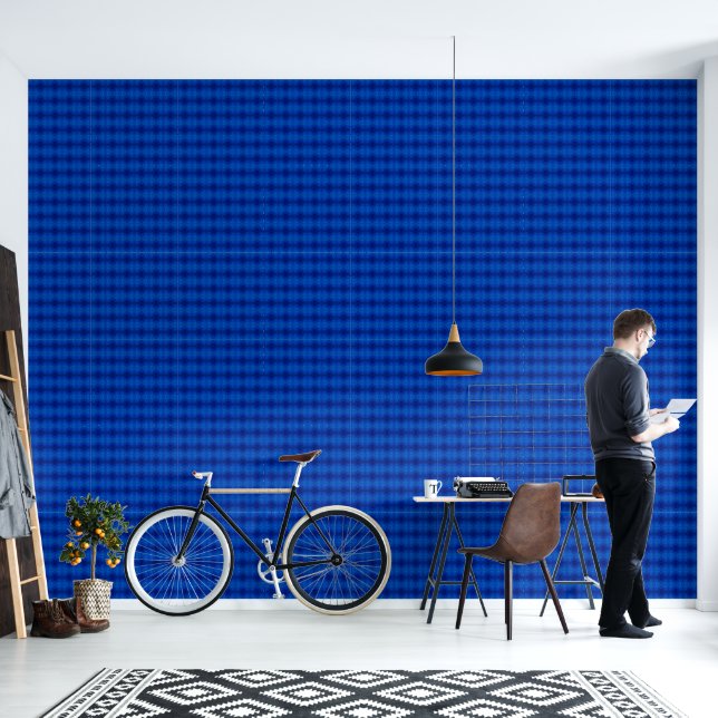 Symphonie von tiefblauen Farbtönen XS-Format Muste Tapete (Wohnbereich)