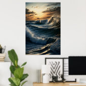 Symphonie von Waves Poster (Heimbüro)