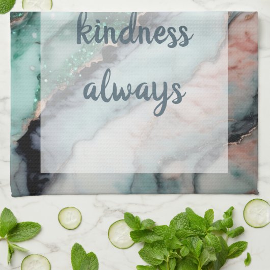 Symphonie - Weiß Geschirrtuch (Gefaltet)