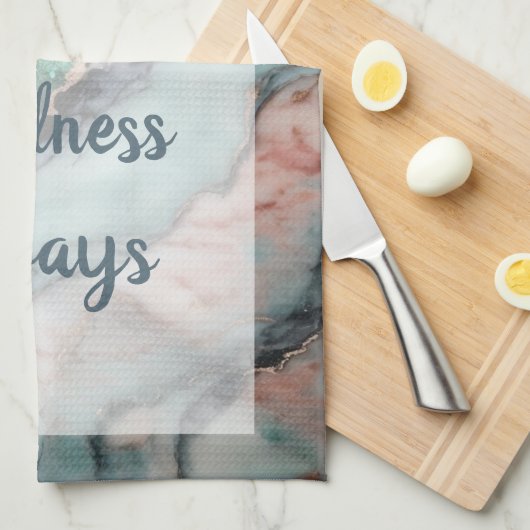 Symphonie - Weiß Geschirrtuch (Viertel Falte)