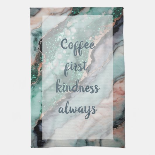 Symphonie - Weiß Geschirrtuch (Vertikal)