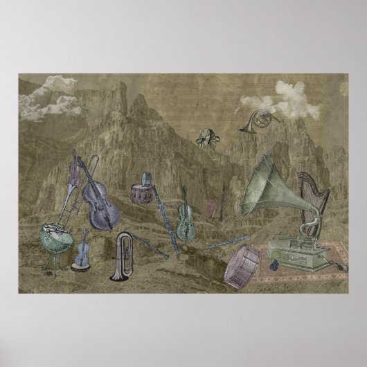 Symphonische Berge Poster (Vorne)