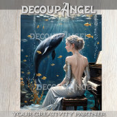 Symphony - Deep Ocean - Decoupage - Seidenpapier