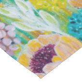 Symphony Hydrangea Poppy Floral Tablecloth Tischdecke (Schrägansicht)