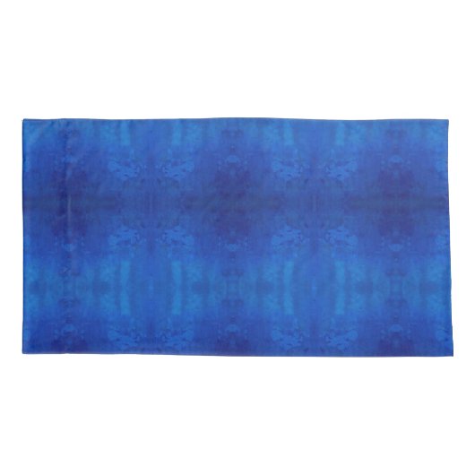 Symphony of deep blue shades M size pattern Kissenbezug (Rückseite)