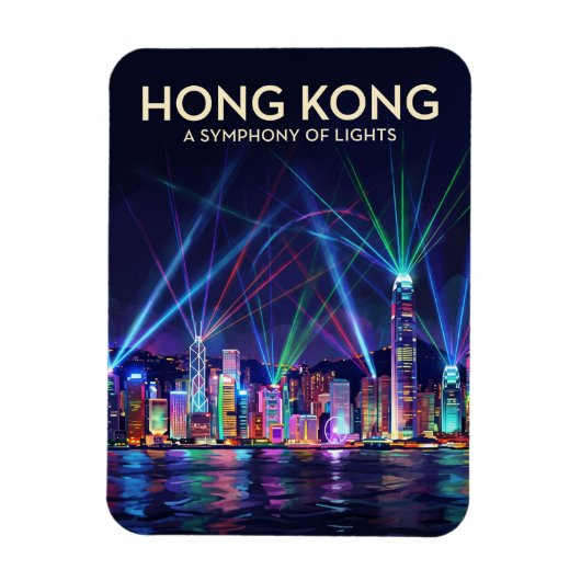 Symphony of Lights Hongkong Magnet (Vertikal)