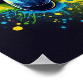 Symphony of Pixels & Sound: Vibrant Gaming Art Poster (Ecke)