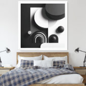 Symphony of Silent Forms Leinwanddruck (Insitu (Schlafzimmer))