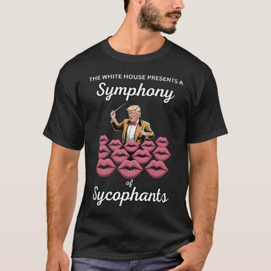 Symphony of Sycophants – Trump the Conductor T-Shirt (Vorderseite)