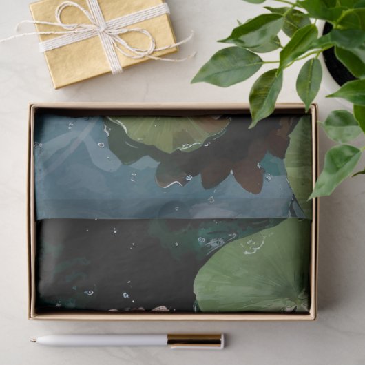 Symphony of Water Lilies Decoupage Seidenpapier (Geschenk)