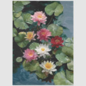 Symphony of Water Lilies Decoupage Seidenpapier (Vorderseite)