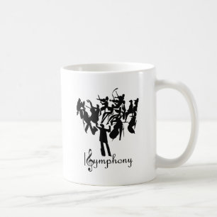 SYMPHONY-Orchester in einem stilisierten Design Kaffeetasse