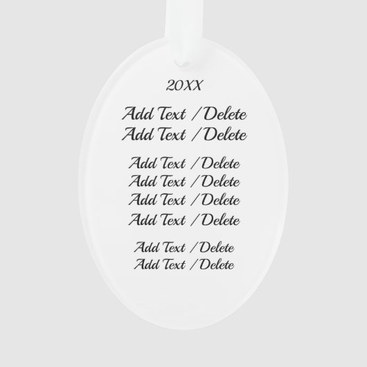 Symphony Orchestra Music Ornament (Rückseite)