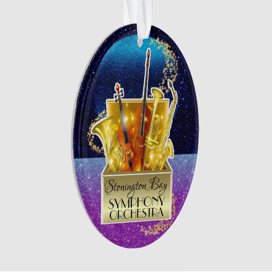 Symphony Orchestra Music Ornament (Vorderseite)