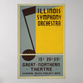Symphony Orchestra Vintage Poster (Vorne)