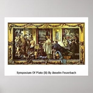 Symposium Plato (II) von Anselm Feuerbach Poster