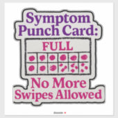 Symptom-Lochkartenkleber Aufkleber (Blatt)
