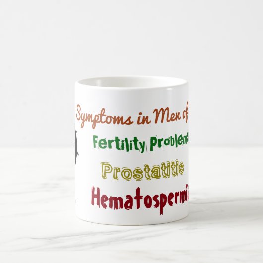 Symptome in Men Zika-Tasse von RoseWrits Kaffeetasse (Mittel)