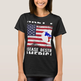 Symptome von Donkey Pox vorne und hinten T-Shirt