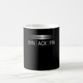 SYN ACK FIN IT Hacker Code Kaffeetasse (Mittel)