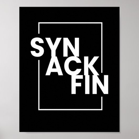 SYN ACK FIN IT Hacker Code Poster (Vorne)