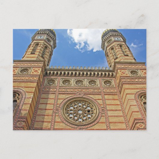 Synagoge, Budapest, Ungarn Postkarte (Vorderseite)