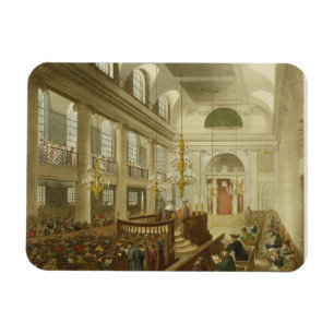 Synagoge, Herzöge Place, Houndsditch, von Ackerma Magnet