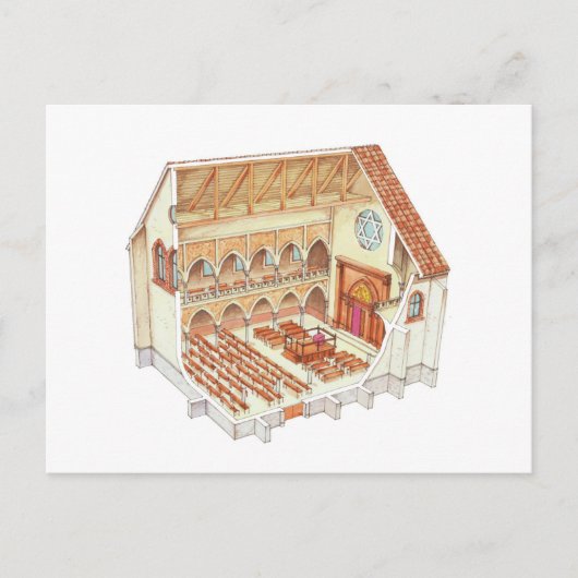 Synagoge. Jahrhundert. Mitteleuropa Postkarte (Vorderseite)
