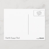 Synagoge-Kirchen-Postkarte Postkarte (Rückseite)